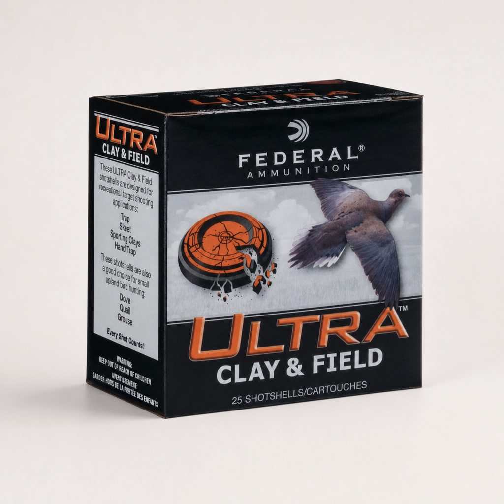 Federal 12 Gauge Ultra Clay & Field Heavy 2-3/4" 1-1/8 Oz.