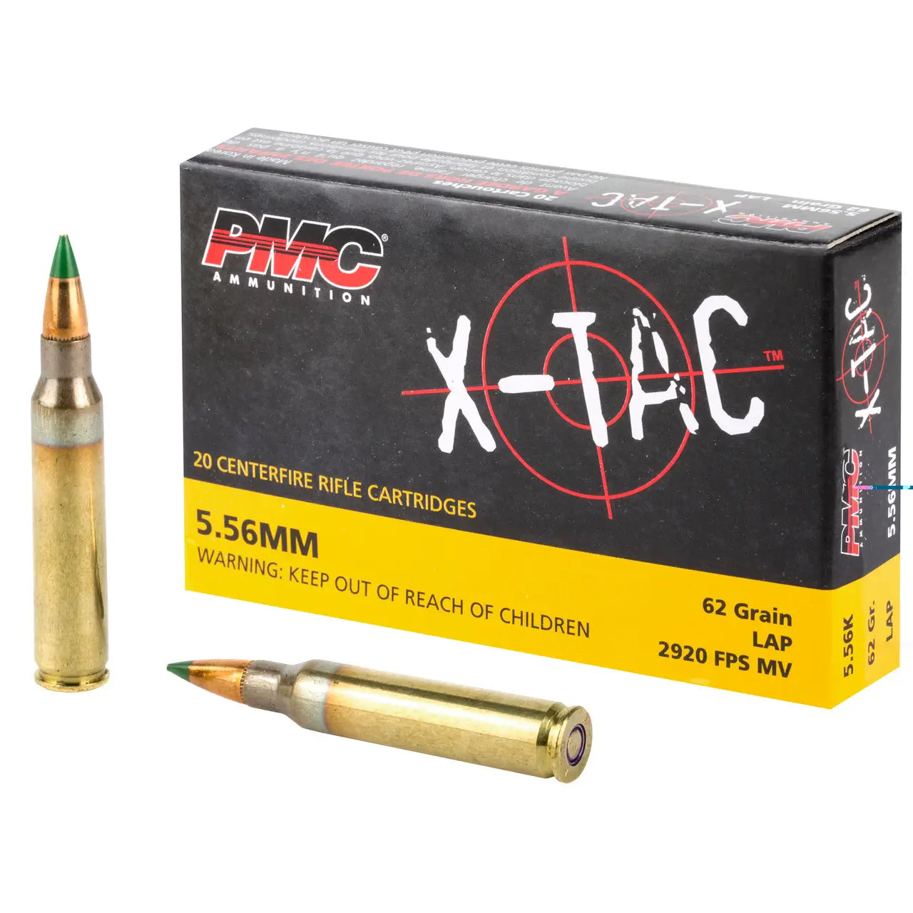 PMC X-TAC 5.56 NATO 62 Grain