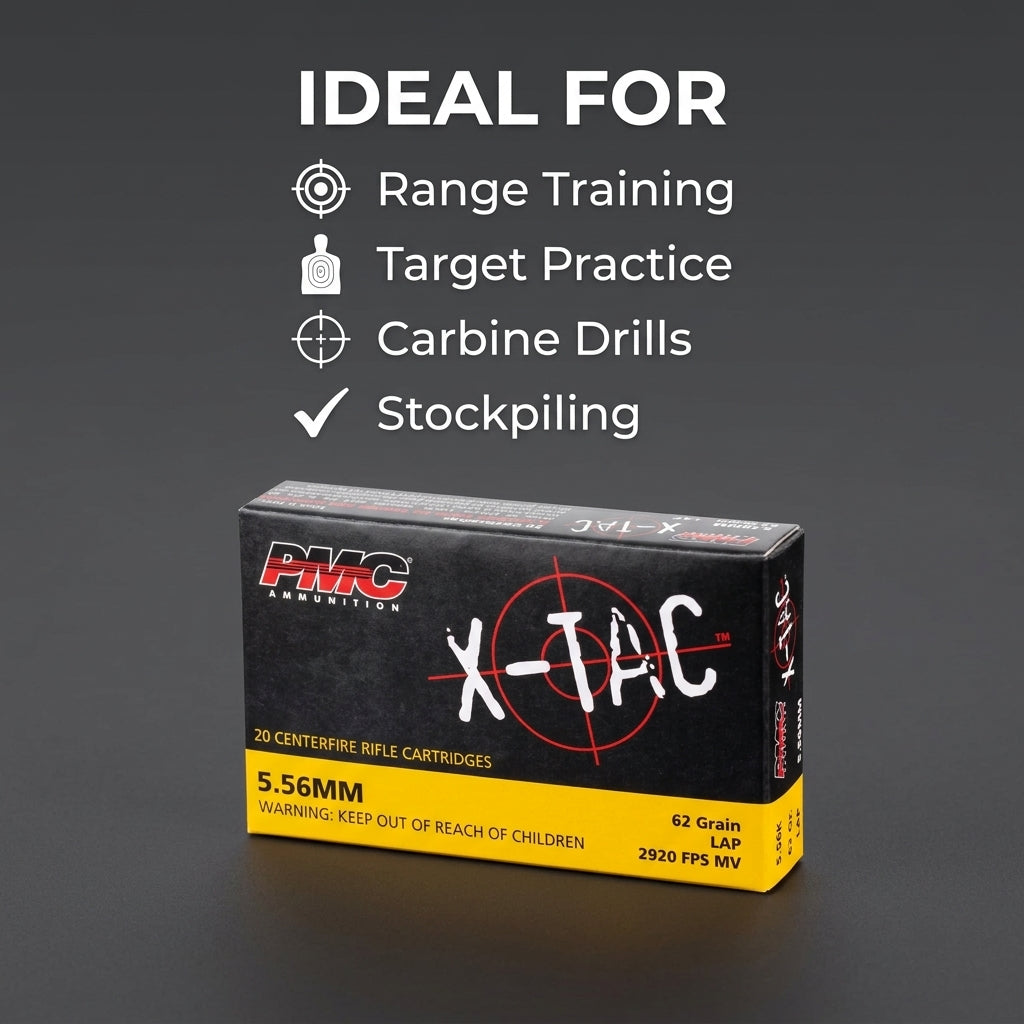 PMC X-TAC 5.56 NATO 62 Grain