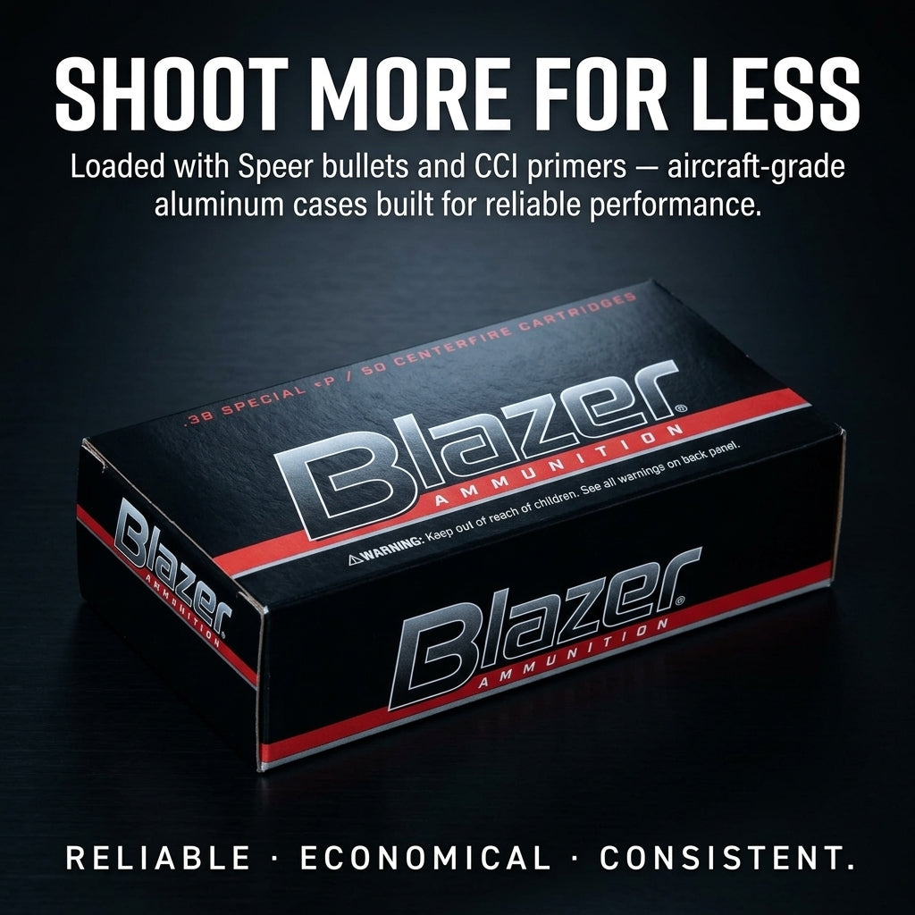 CCI Blazer .38 Special +P 158 Grain FMJ - 50 Round Box