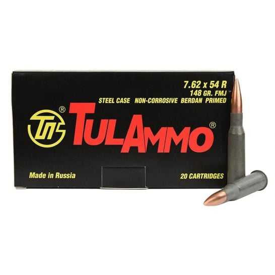 TulAmmo 7.62X54R 148 Grain Full Metal Jacket