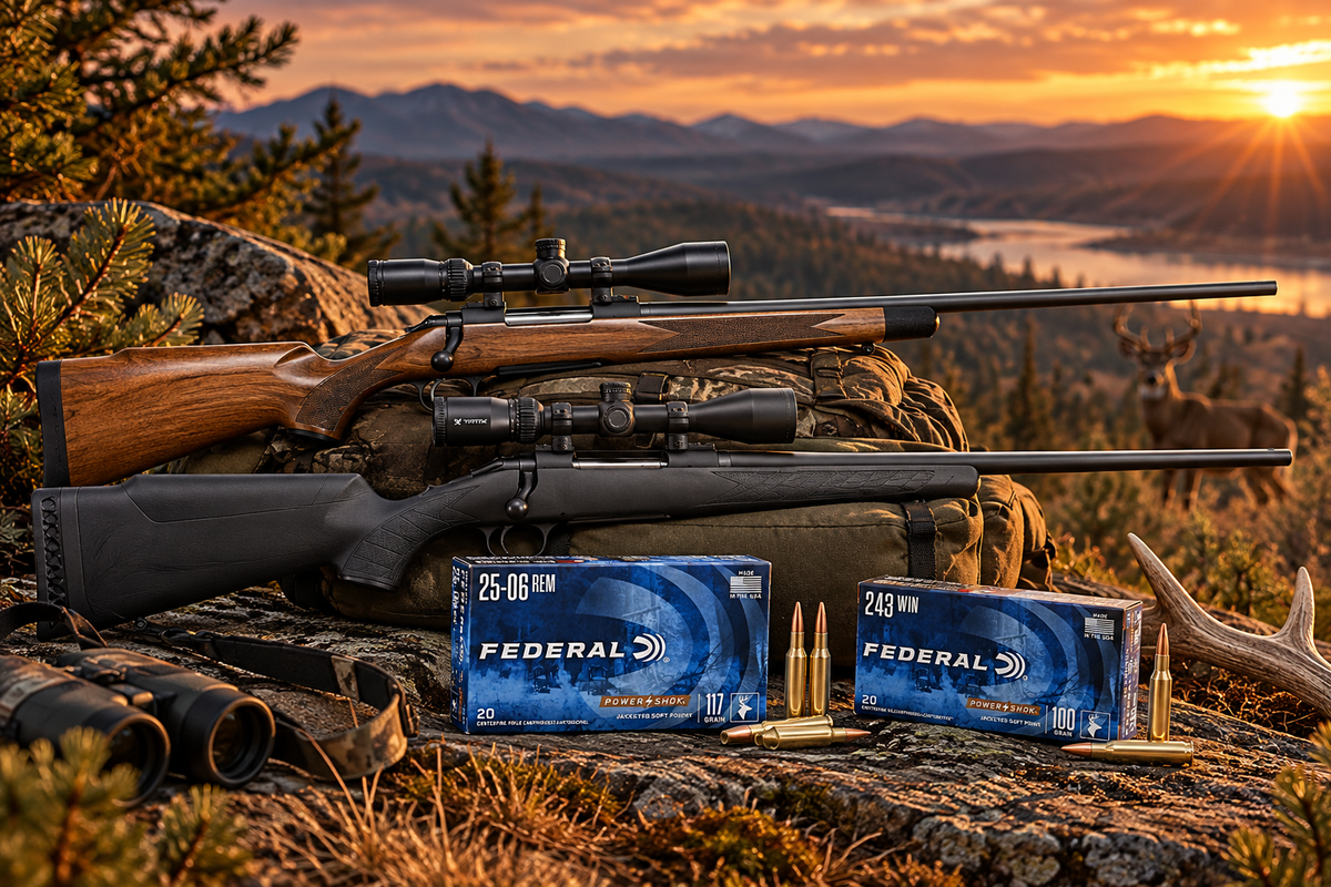 Example 243 25-06 rifles and ammo