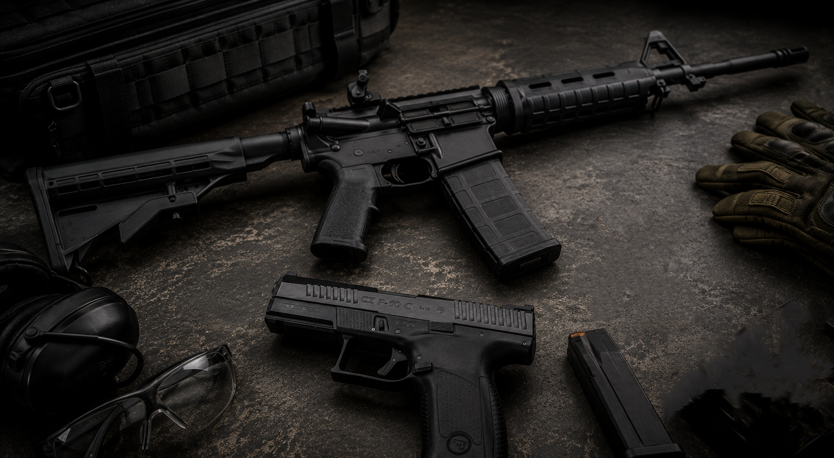 Budget Firearms Ruger 556 and CZ P10 C