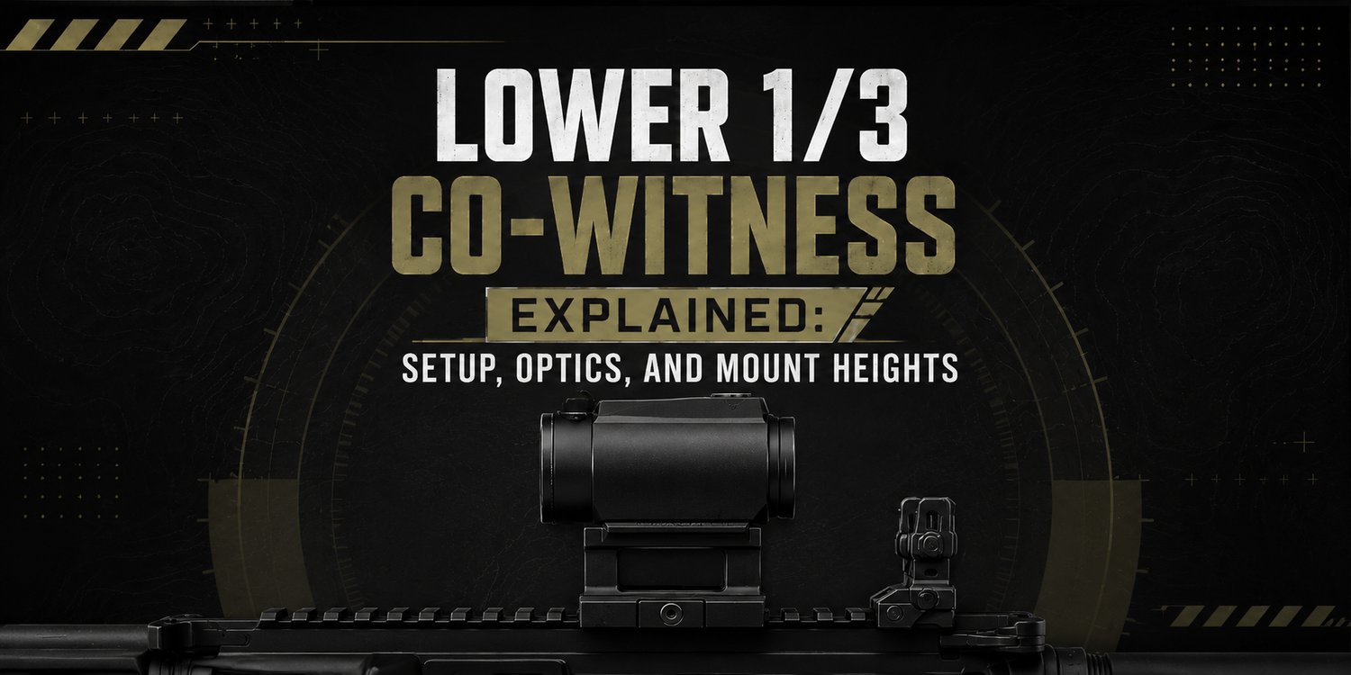 Lower 1/3 Co-Witness Explained: Setup, Optics, and Mount Heights