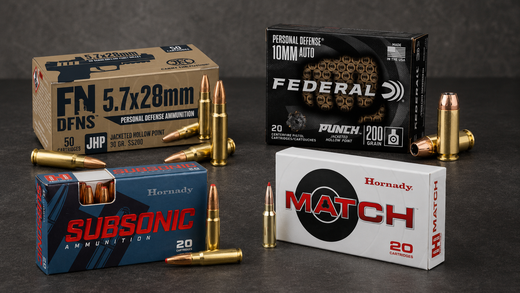 Alternative calibers 5.7x28mm, 10mm, 300 BLK, and 6mm ARC