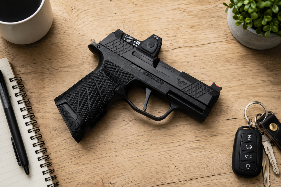 Sig P365 on table