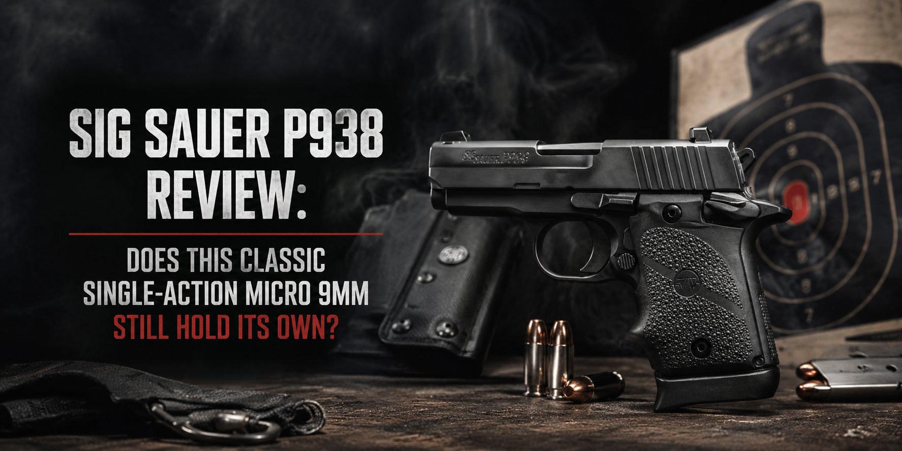 Sig P 938 With targets and gear