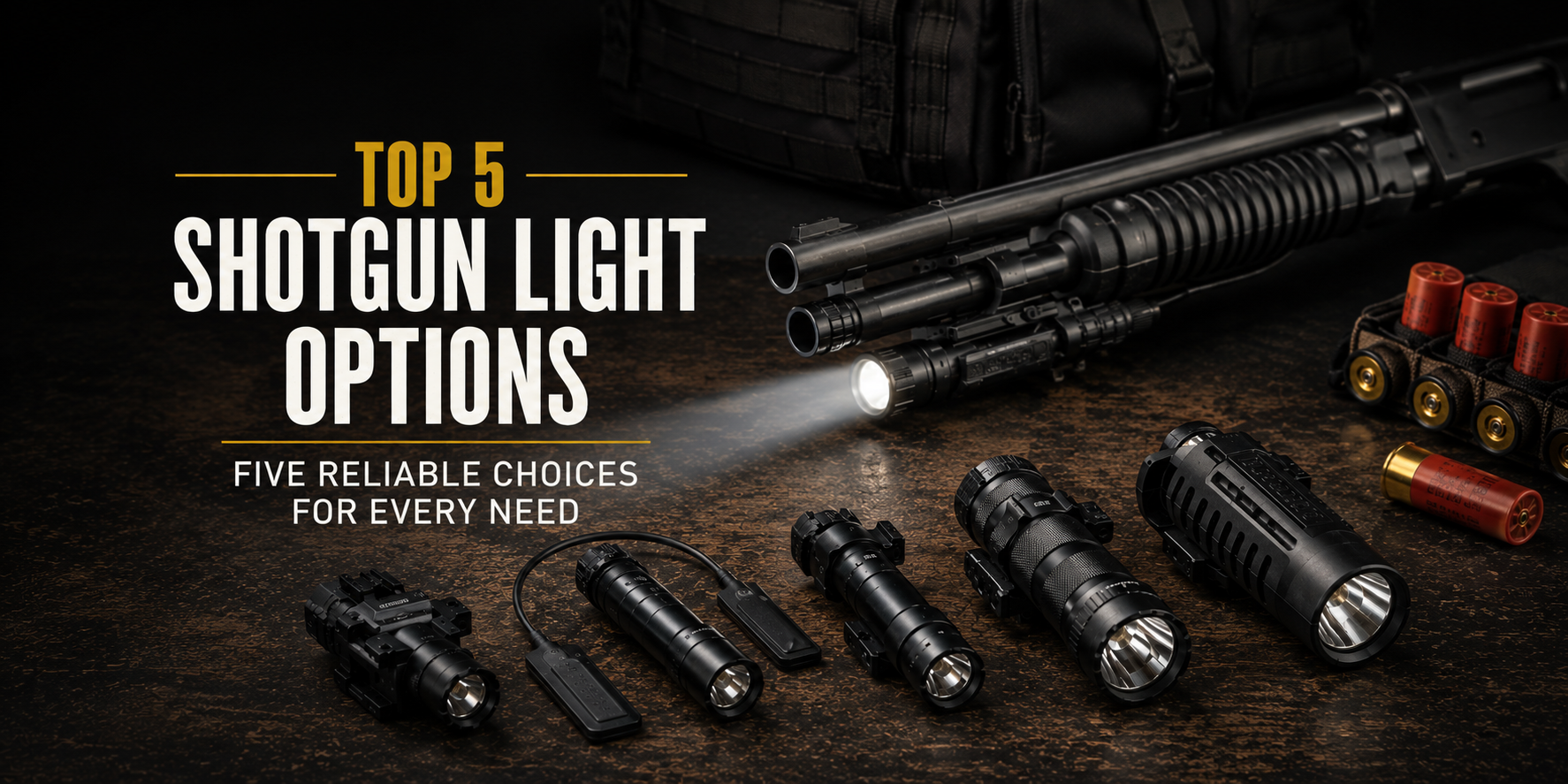 Top 5 Best Weapon Lights for Shotguns: Most Reliable Options for Home Defense