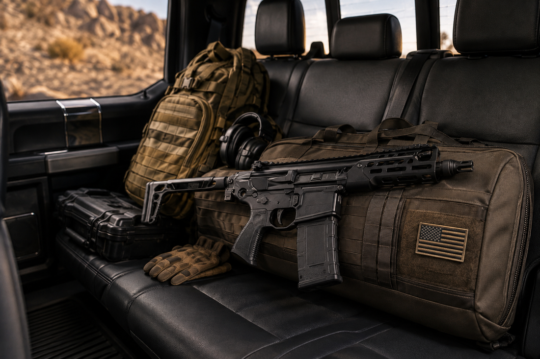 SIG MCX Rattler LT in backseat of truck