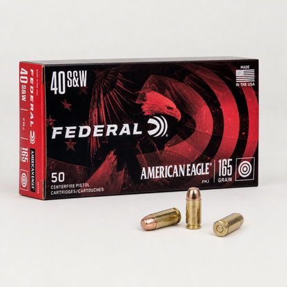 Federal American Eagle .40 S&amp;W 165 Grain FMJ - photo 1