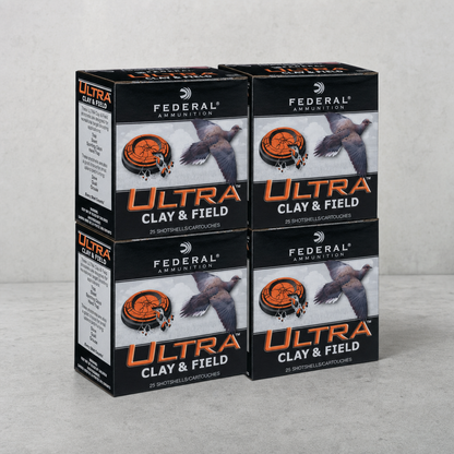 Federal 12 Gauge Ultra Clay &amp; Field Heavy 2-3/4" 1-1/8 Oz. 