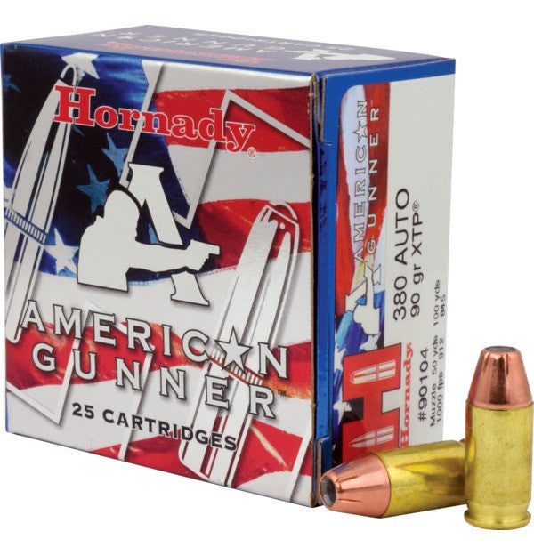 Hornady American Gunner 380ACP 90gr XTP