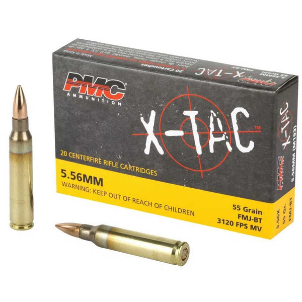 PMC X-Tac 5.56x45mm 55 Grain FMJ 20 Round Box