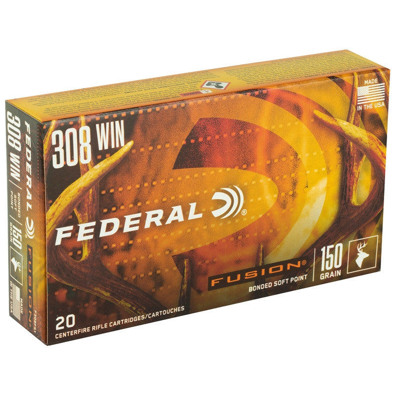 Federal Fusion 308 Winchester 150 Grain Bonded Soft Point