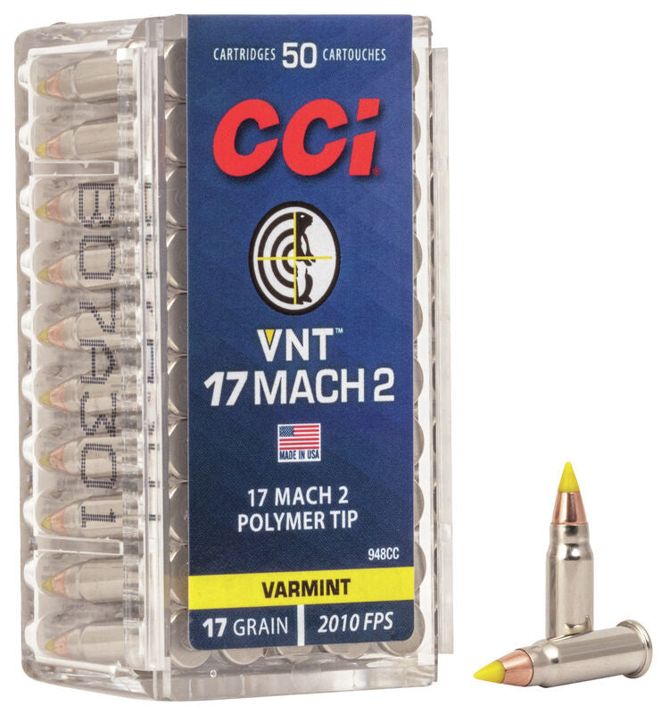 CCI 17 Mach 2 17 Grain VNT