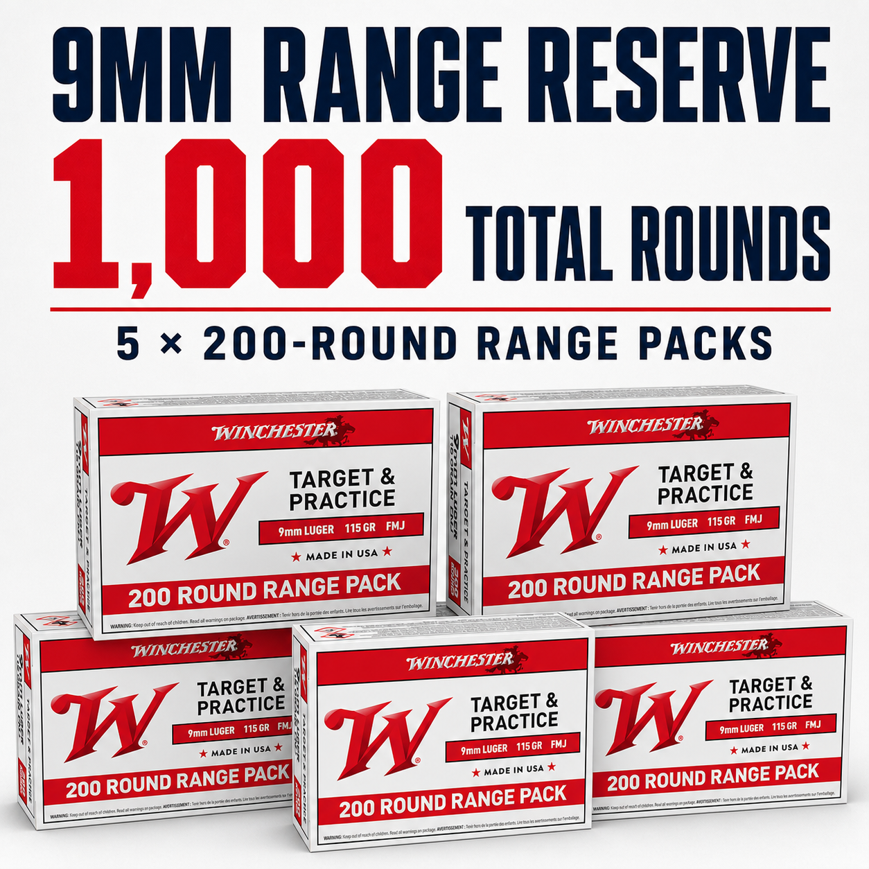 9mm Training Stockpiles