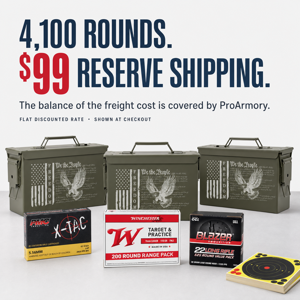 Complete Three-Caliber Stockpile