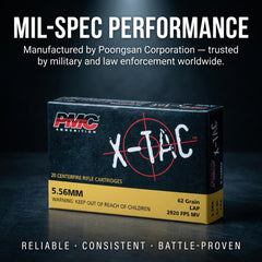 PMC X-TAC 5.56 NATO 62 Grain