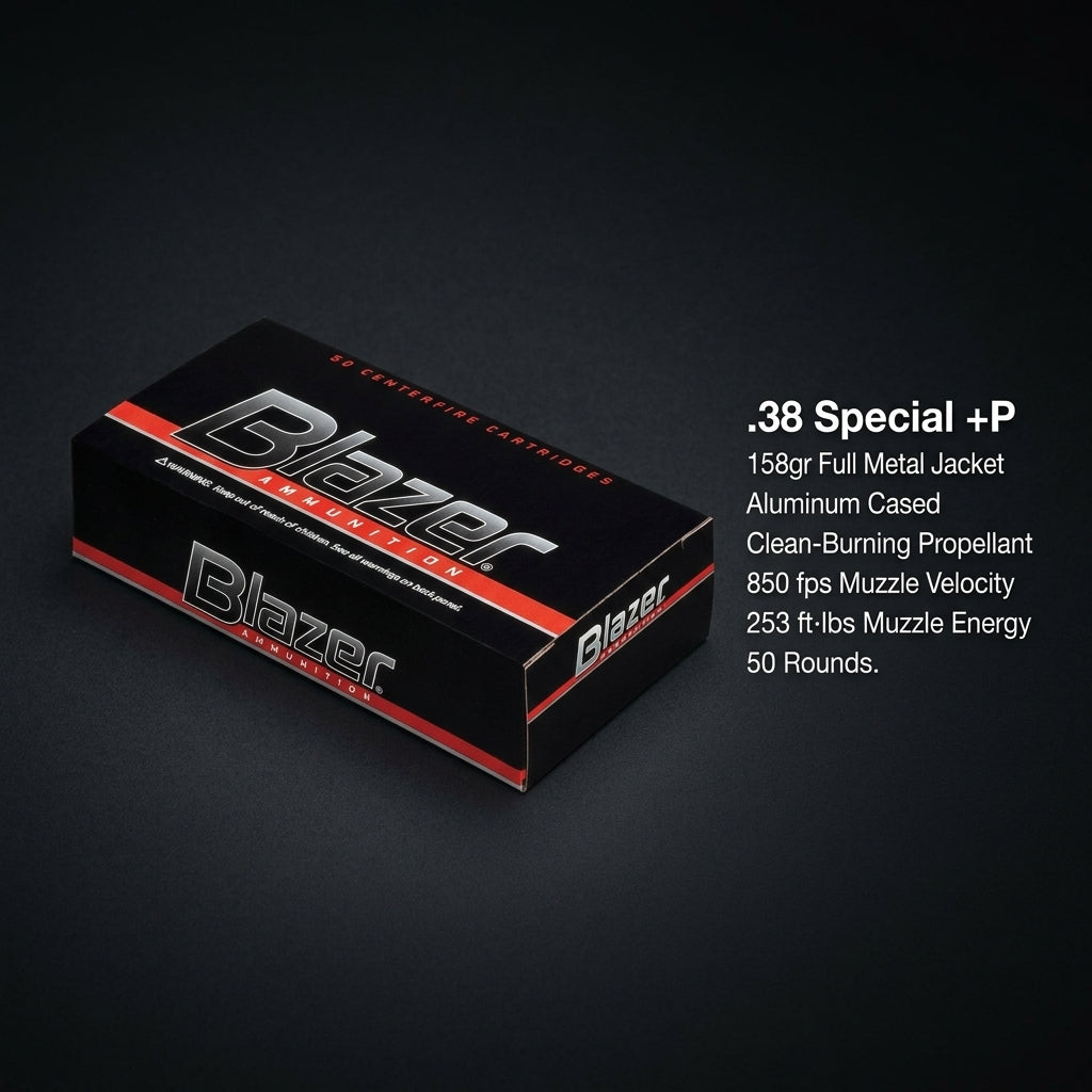 CCI Blazer .38 Special +P 158 Grain FMJ - 50 Round Box