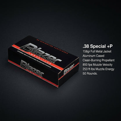 CCI Blazer .38 Special +P 158 Grain FMJ - 50 Round Box