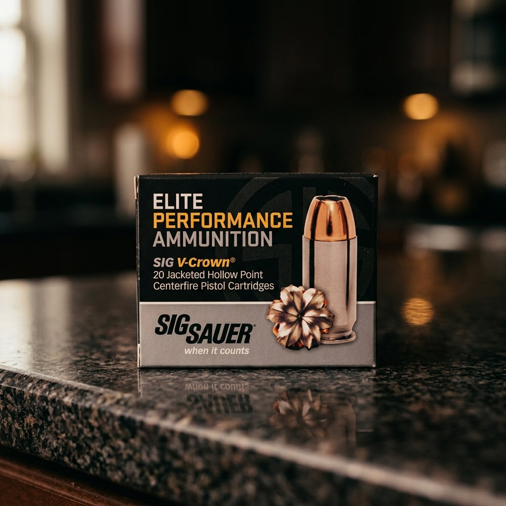Sig Sauer Elite Performance V-Crown Ammunition 9mm 147gr JHP