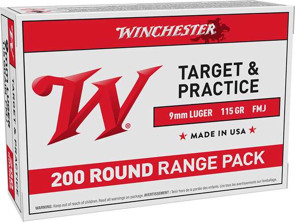 Winchester 9mm 115 Grain - 200 Round Pack